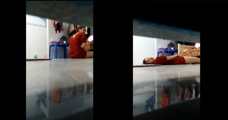 Quay lén con ghệ móc lồn trong phòng