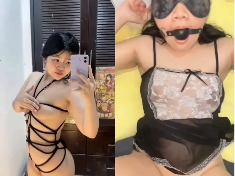 Bạo dâm gấu vú bự trông bộ đồ hầu gái